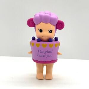 New Unbranded Kewpie/Angel Collectible Mini Figure Sheep Birthday Cake, Open Bx